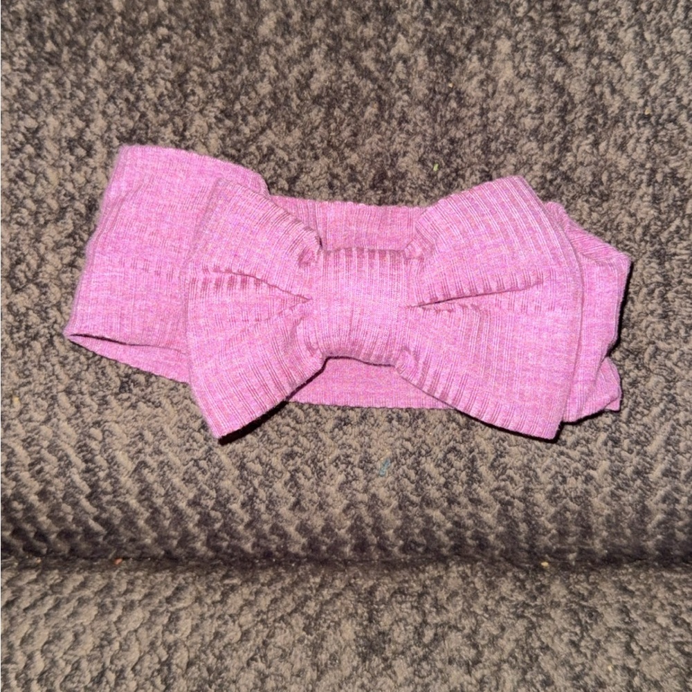Heather mulberry LS bow